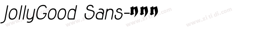 JollyGood Sans字体转换